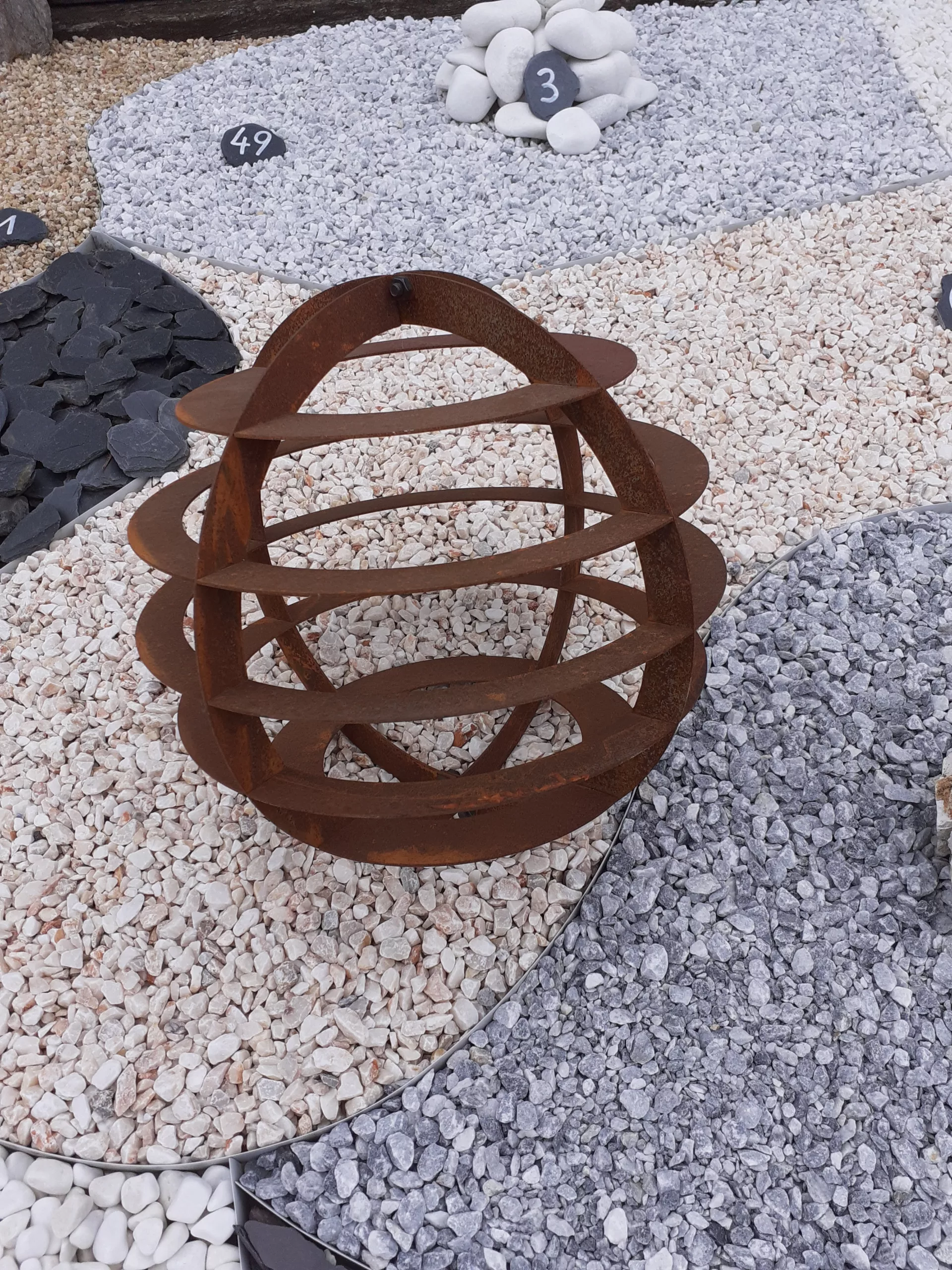 SPHERE D40cm CORTEN